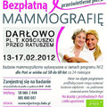 Zyskaj spokój i przyjdź na: Bezpłatną Mammografię. 