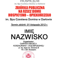 1 listopada – Zbiórka publiczna na rzecz Hospicjum 